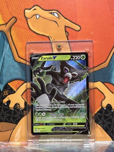 Zarude V Ultra Rare Brilliant Stars 016/172, NM Pokemon Card Zarude V Ultra Rare Brilliant Stars 016/172, NM Pokemon Card