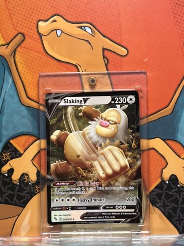 Slaking V Ultra Rare Pokemon GO 058/078, NM Pokemon Card Slaking V Ultra Rare Pokemon GO 058/078, NM Pokemon Card