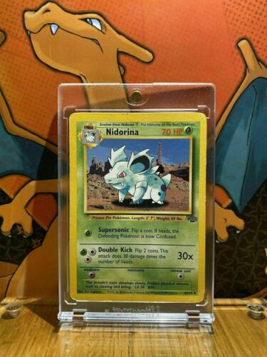 Nidorina Jungle VG, 40/64 Pokemon Card. Nidorina Jungle VG, 40/64 Pokemon Card.