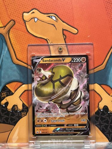 Sandaconda V Ultra Rare Chilling Reign 089/198, NM Pokemon Card Sandaconda V Ultra Rare Chilling Reign 089/198, NM Pokemon Card