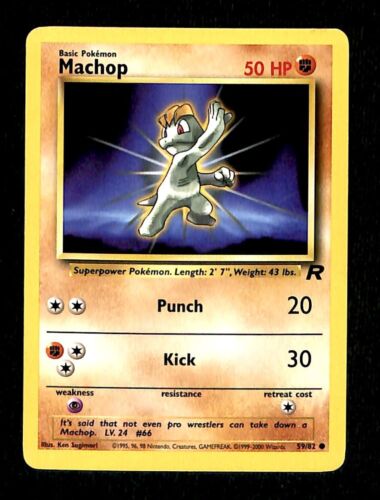 Machop Team Rocket VG, 59/82 Pokemon Card. Machop Team Rocket VG, 59/82 Pokemon Card.