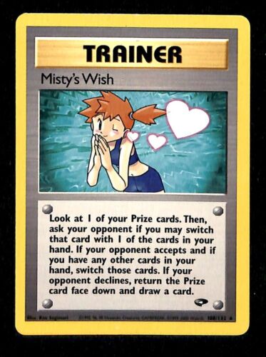 Mistys Wish Gym Challenge NM, 108/132 Pokemon Card Mistys Wish Gym Challenge NM, 108/132 Pokemon Card