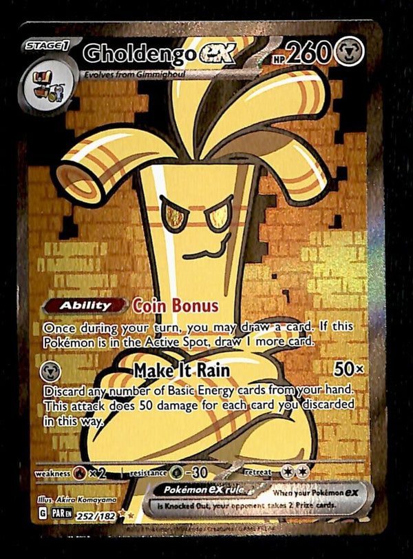 Gholdengo EX Special Illustration Rare Paradox Rift 252/182, NM Pokemon Card