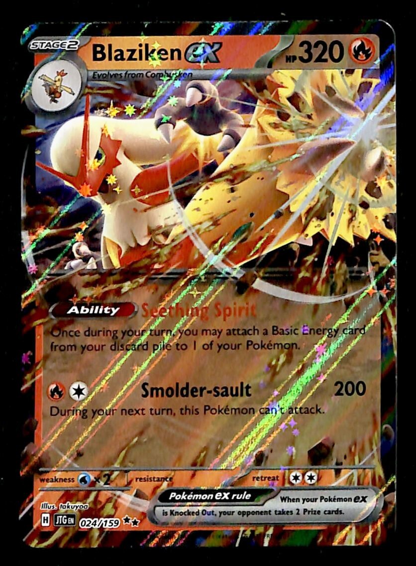 Blaziken ex Ultra Rare Journey Together 024/159, NM Pokemon Card Blaziken ex Ultra Rare Journey Together 024/159, NM Pokemon Card