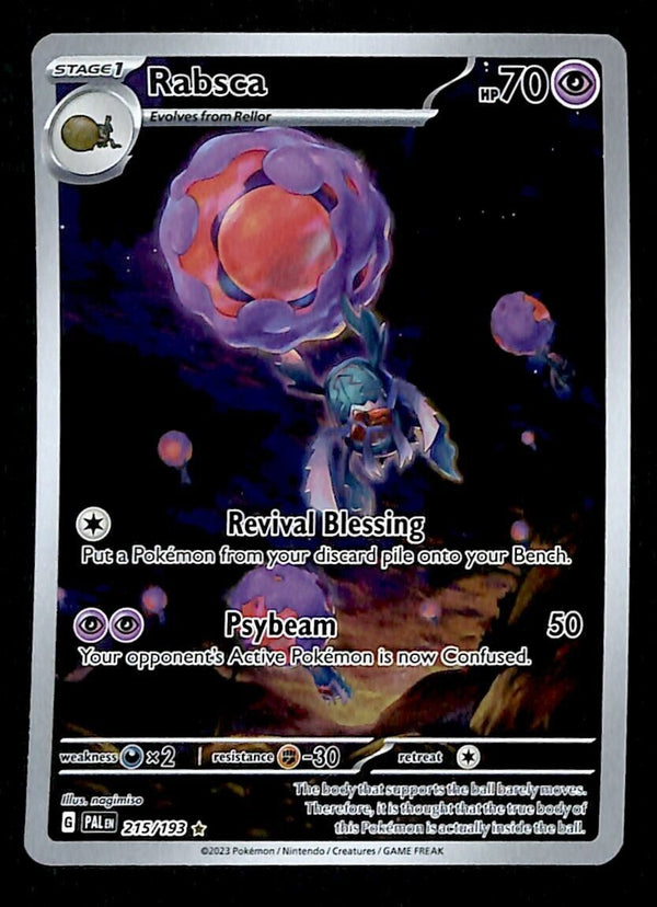 Rabsca Illustration Rare Paldea Evolved 215/193, NM Pokemon Card