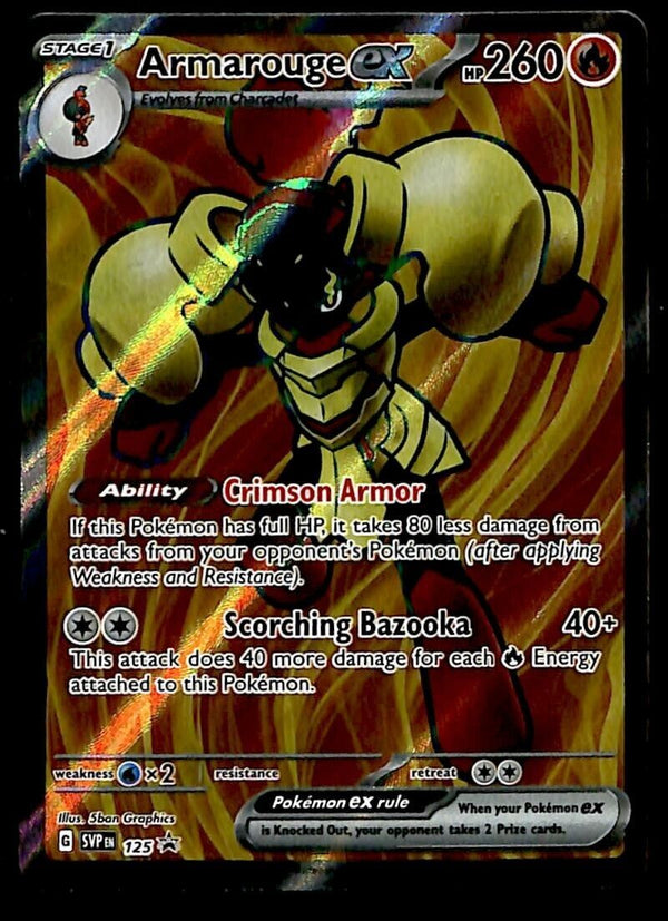 Armarouge EX Full Art Black Star Promo SVP 125, NM Pokemon Card