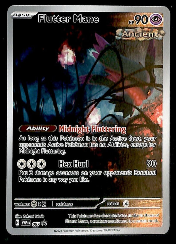Flutter Mane Full Art Black Star Promo SVP 097, NM Pokemon Card