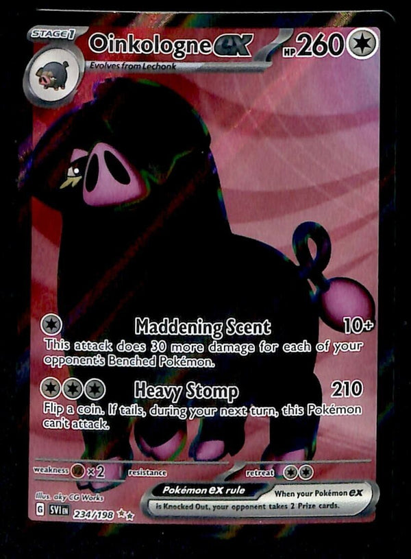 Oinkologne EX Full Art Rare Scarlet & Violet Base 234/198, NM Pokemon Card