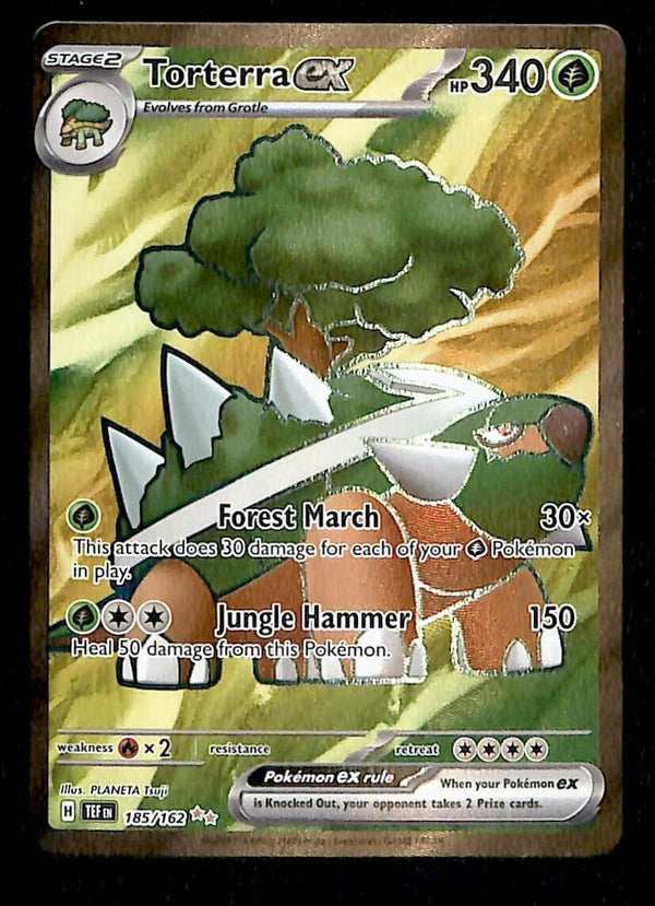 Torterra EX Full Art Temporal Forces 185/162, NM Pokemon Card