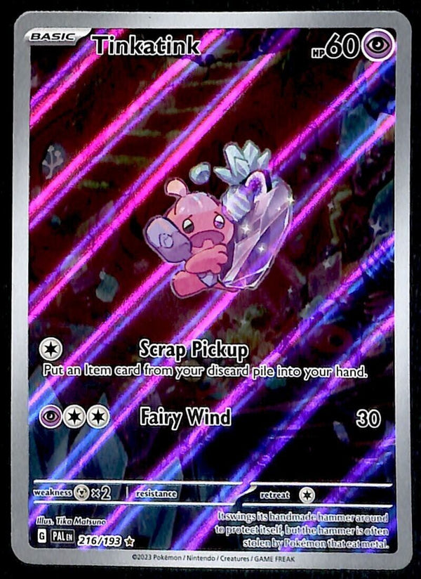 Timkatink Illustration Rare Paldea Evolved 216/193, NM Pokemon Card