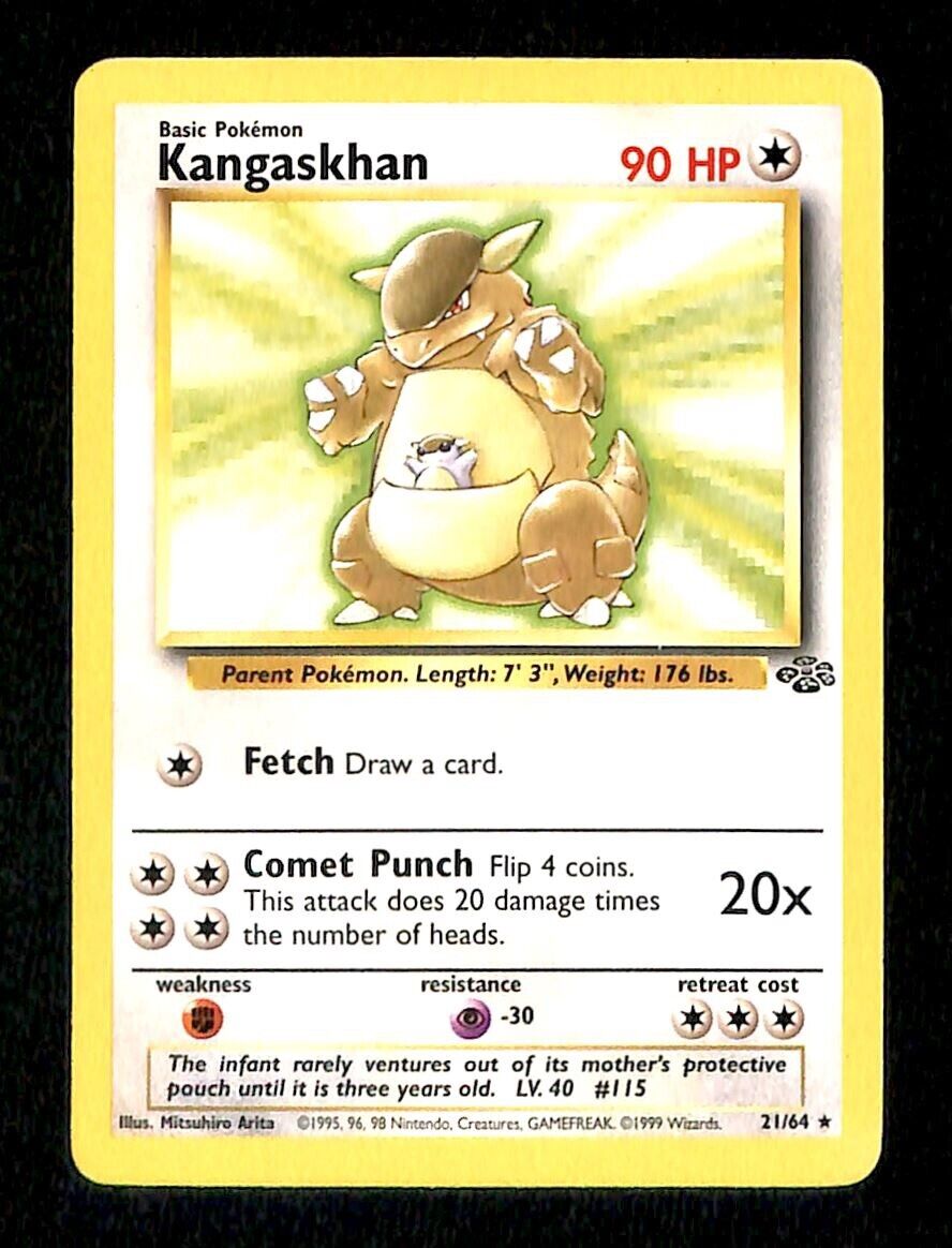 Kangaskhan Jungle EX, 21/64 Pokemon Card Kangaskhan Jungle EX, 21/64 Pokemon Card