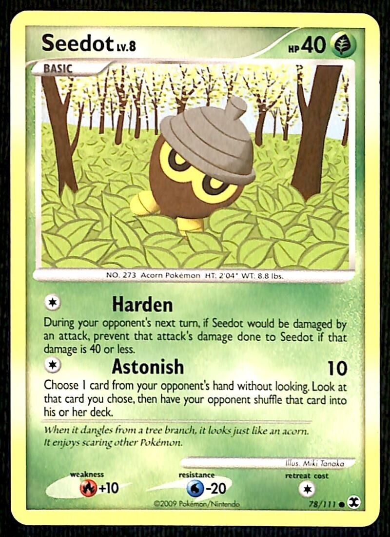 Seedot Rising Rivals EX, 78/111 Pokemon Card Seedot Rising Rivals EX, 78/111 Pokemon Card