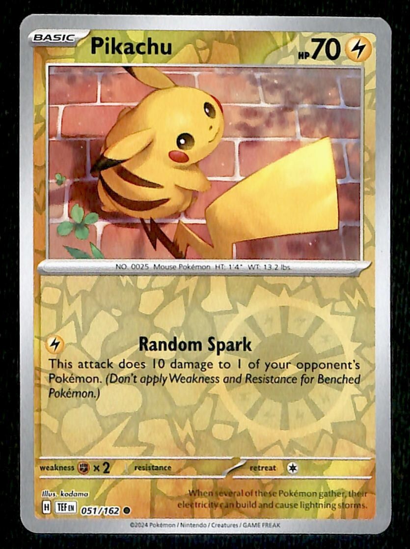 is arceus a rare pokemon card Pikachu Reverse Holo Temporal Forces 051/162, NM Pokemon Card