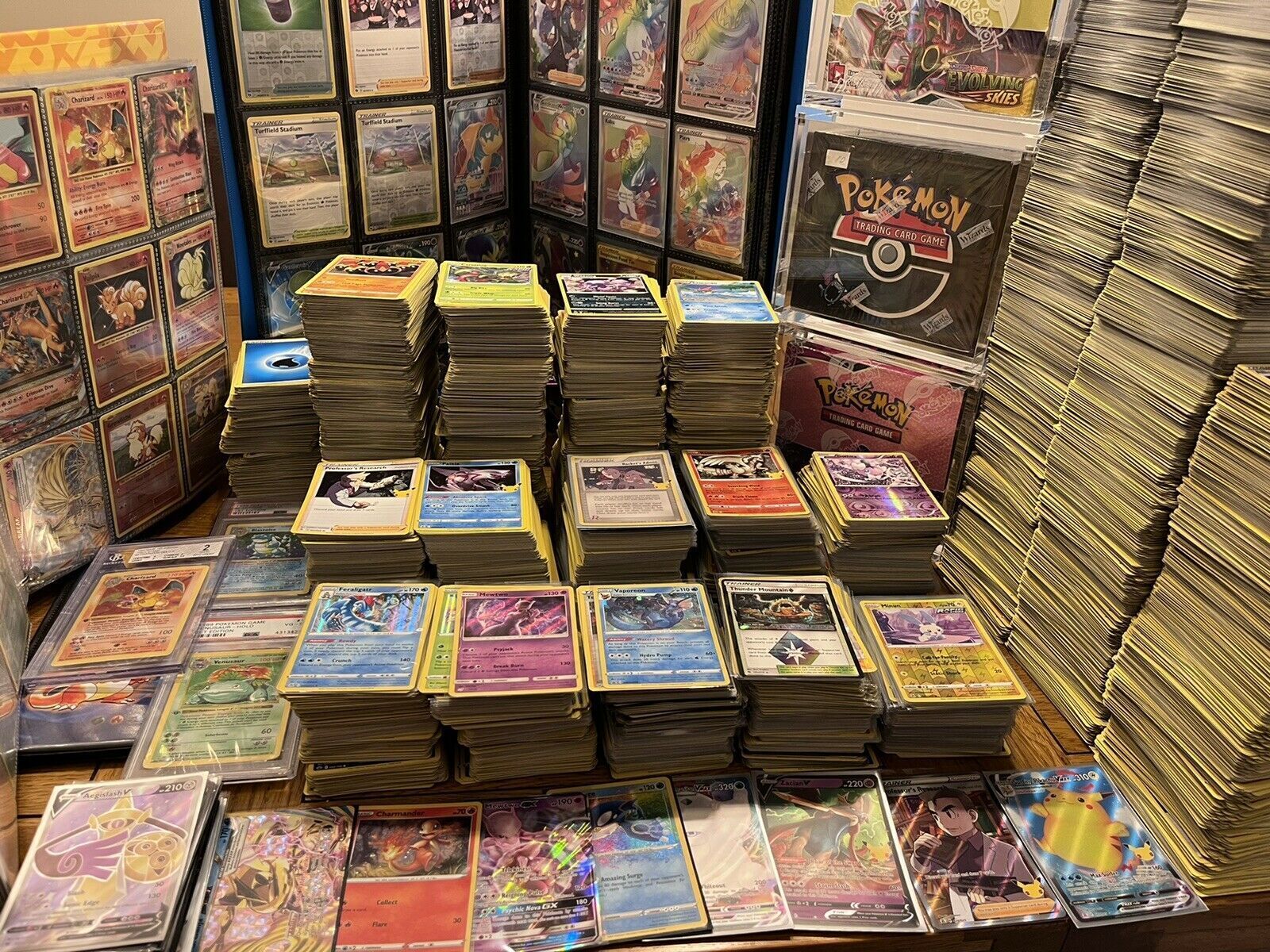 Genuine Pokemon Cards Joblot Bundle Including Ultra Rares, V's, EX,GX Genuine Pokemon Cards Joblot Bundle Including Ultra Rares, V's, EX,GX