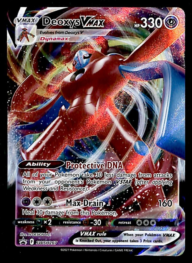 deoxys vmax pokemon card Deoxys Vmax Promo SWSH267, NM Pokemon Card