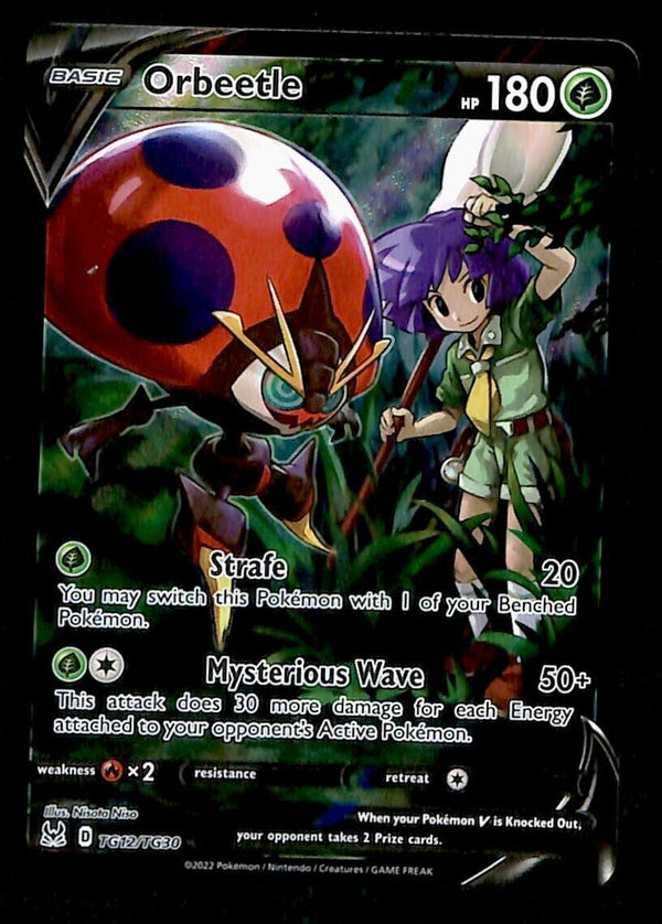 Orbeetle V Trainer Gallery Lost Origin TG12/TG30, NM Pokemon Card