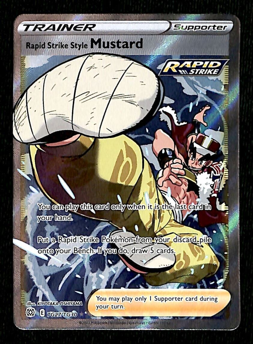 Mustard Trainer Gallery Brilliant Stars TG27/TG30, NM Pokemon Card Mustard Trainer Gallery Brilliant Stars TG27/TG30, NM Pokemon Card