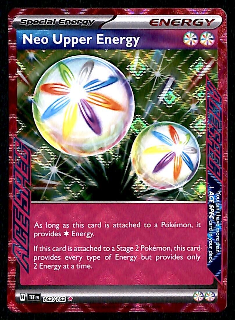 Neo Upper Energy Ace Spec Temporal Forces 162/162, NM Pokemon Card Neo Upper Energy Ace Spec Temporal Forces 162/162, NM Pokemon Card