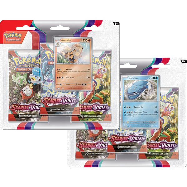 Scarlet & Violet 3 Pack Blister