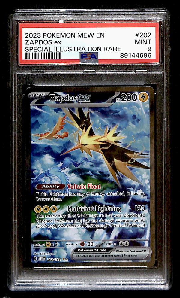 Zapdos 151 202/165, PSA 9 Pokemon Card