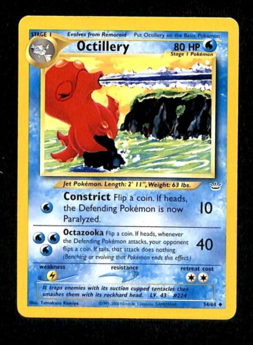 Octillery Neo Revelations EX, 34/64 Pokemon Card