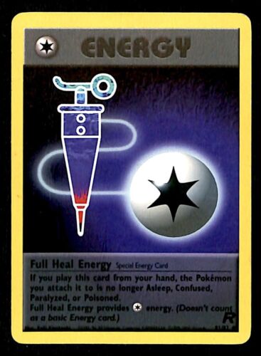 Full Heal Energy Team Rocket EX, 81/82 Pokemon Card.