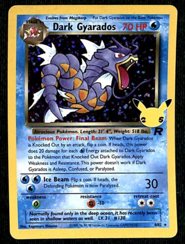 Dark Gyarados Celebrations 8/82, NM Pokemon Card