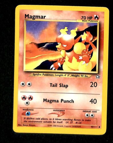 Magmar Neo Genesis NM, 40/111 Pokemon Card