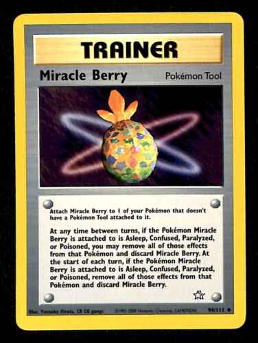 Miracle Berry Neo Genesis NM, 94/111 Pokemon Card