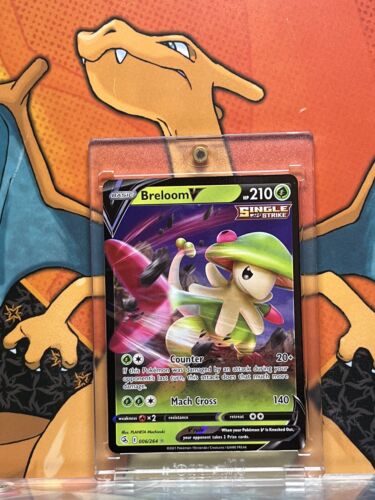 Breloom V Ultra Rare Fusion Strike 006/264, NM Pokemon Card