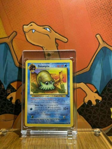Omanyte Fossil NM 52/62 Pokemon Card.