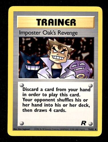 Imposter Oaks Revenge Team Rocket NM, 76/82 Pokemon Card