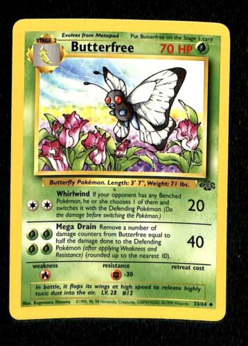 Butterfree Jungle EX, 33/64 Pokemon Card
