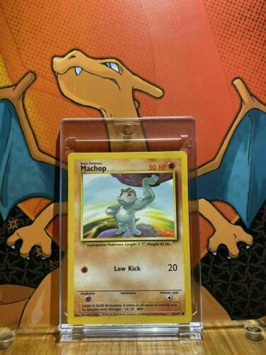 Machop Base Set Unlimited Print EX 52/102 Pokemon Card