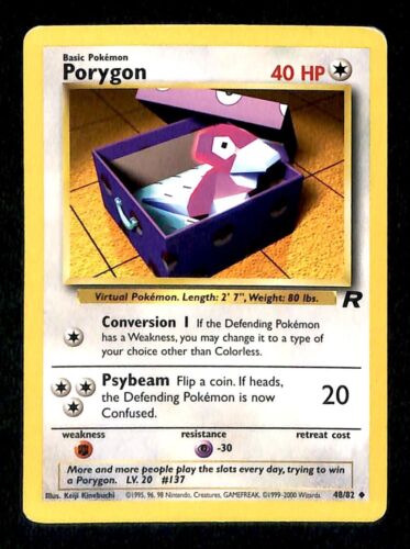Porygon Team Rocket EX, 48/82 Pokemon Card.