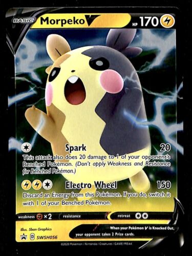 Morpeko V Black Star Promo SWSH056, NM Pokemon Card