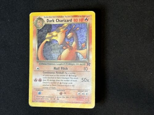 Dark Charizard Holo Team Rocket VG, 4/82 Pokemon Card