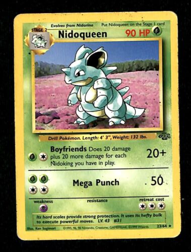 Nidoqueen Jungle VG, 23/64 Pokemon Card