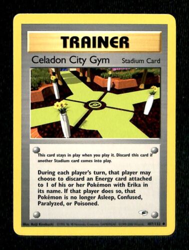 Celadon City Gym | Gym Heroes NM, 107/132 Pokemon Card.
