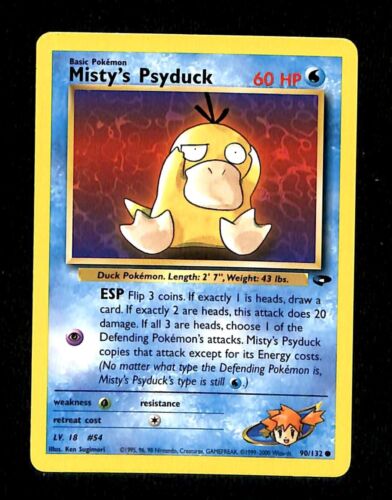 Mistys Psyduck Gym Challenge EX, 90/132 Pokemon Card