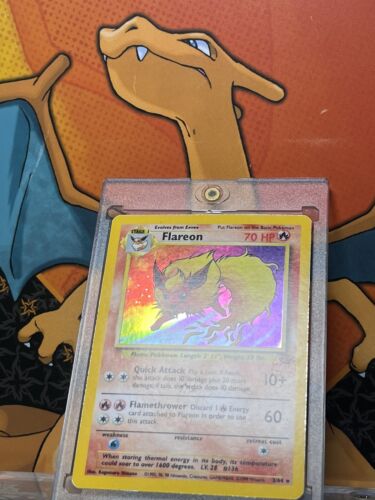 Flareon Holo Jungle EX, 3/64 Pokemon Card