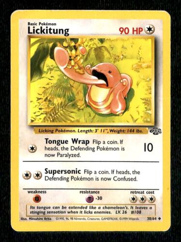 Lickitung Jungle VG 38/64 Pokemon Card