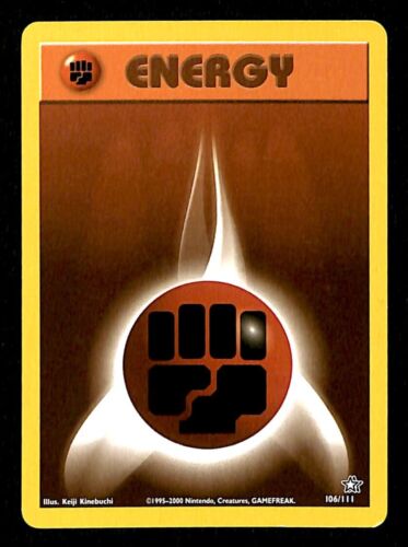 Fighting Energy Neo Genesis NM, 106/111 Pokemon Card