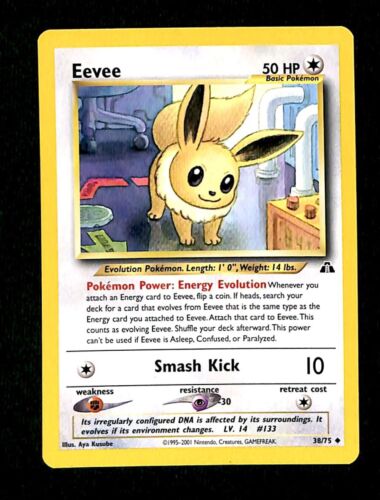 Eevee Neo Discovery NM, 38/75 Pokemon Card.