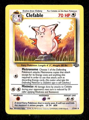 Clefable Jungle EX, 17/64 Pokemon Card
