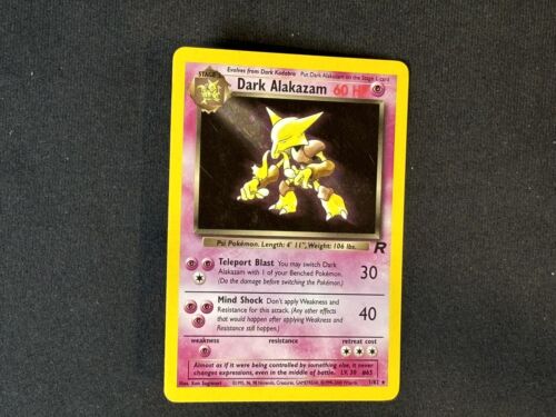Dark Alakazam Holo Team Rocket EX, 1/82 Pokemon Card