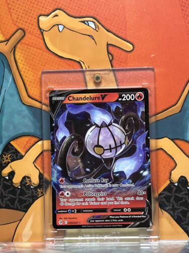 Chandelure V Ultra Rare Fusion Strike 039/264, NM Pokemon Card