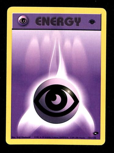 Psychic Energy 1st Edition Gym Challenge NM, 131/132 Pokemon Card