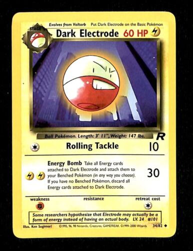 Dark Electrode Team Rocket NM, 34/82 Pokemon Card
