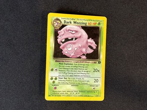 Dark Weezing Holo Team Rocket VG, 14/82 Pokemon Card